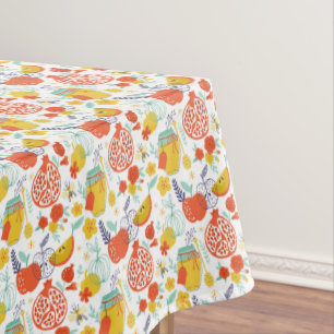 Judaica Table Cloth - Jewish Holidays - Gifts
