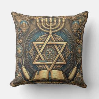 Judaica traditional design decorative pillow