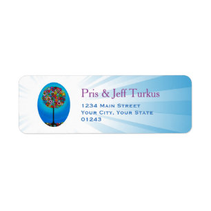Judaica Tree of Life Label