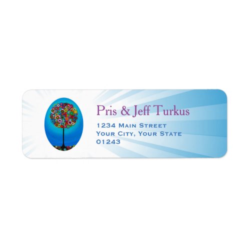 Judaica Tree of Life Label