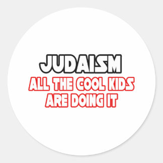Judaism...Cool Kids Classic Round Sticker