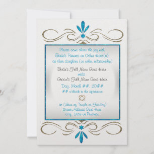 Judaism Flourishes Jewish Wedding Ceremony Invitation