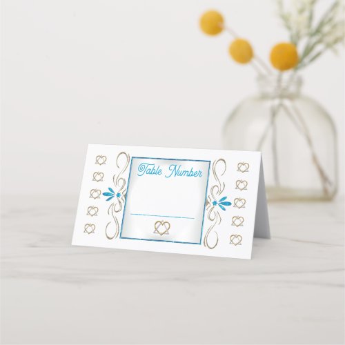 Judaism Flourishes Set of 25 Wedding Table Number Place Card