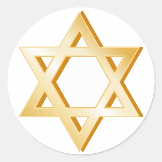Judaism Symbol Classic Round Sticker (Front)