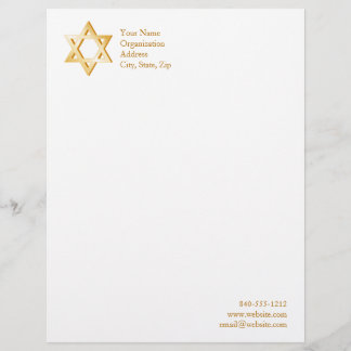 Judaism Symbol Letterhead