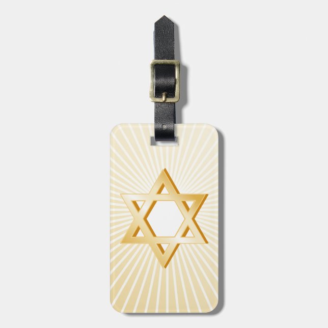 Judaism Symbol Luggage Tag (Front Vertical)