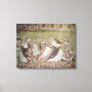 Judas Kissing Christ (fresco) (detail of 95750) Canvas Print