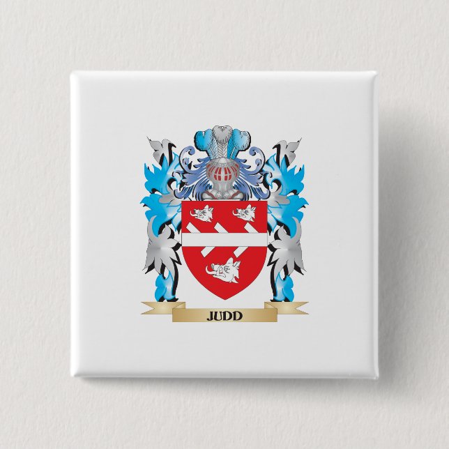Judd Coat of Arms - Family Crest Pinback Button (Front)
