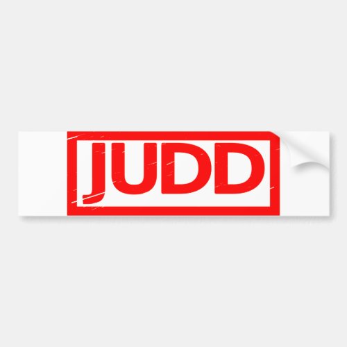 Judd Stamp Bumper Sticker
