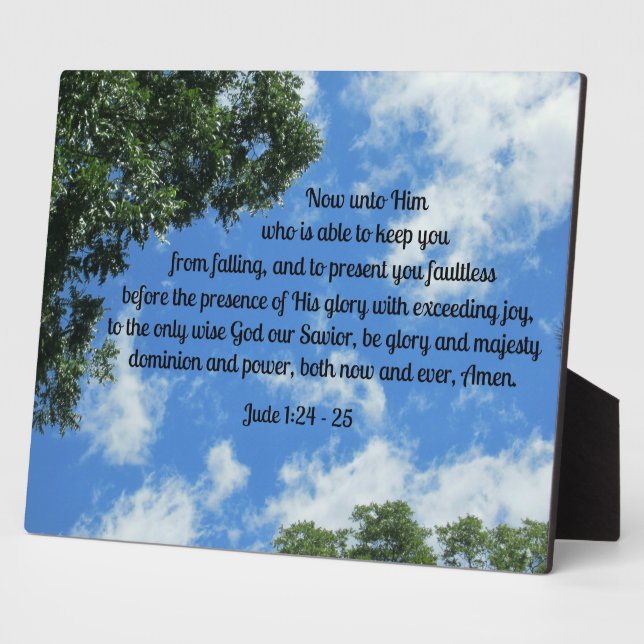 Jude 1:24-25 plaque (Side)