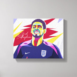 Jude Bellingham Wpap Pop Art Canvas Print