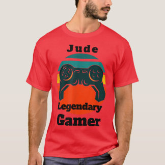 Jude Legendary Gamer Video Game Player Controller T-Shirt