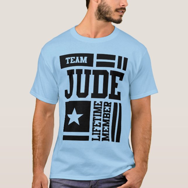 Jude Personalized Name Birthday Gift T-Shirt (Front)