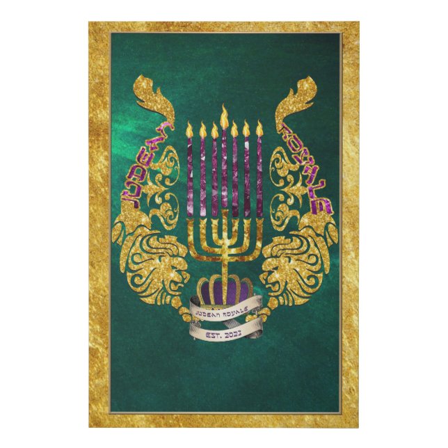 JUDEAN ROYALE Faux Wrapped Canvas Print (Front)