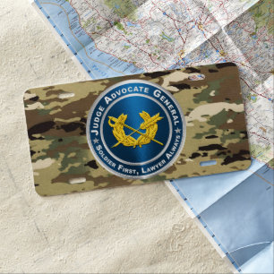 Judge Advocate General License Plate