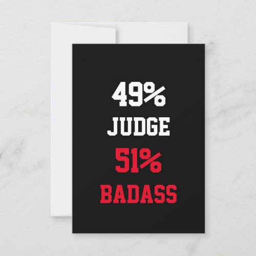 Judge Badass Card