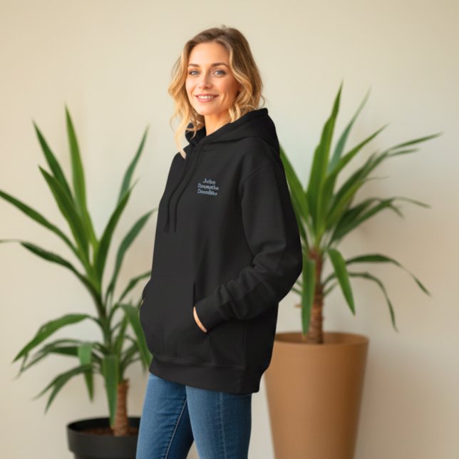 Judge Black Embroidered Hoodie (Creator Uploaded)