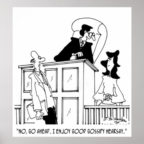 Judge Cartoon 5321 Poster