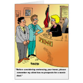 Judge / Defendant ? Lawyer cartoon humor (Front)