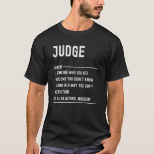 Judge Definition Shirts Funny Job Title