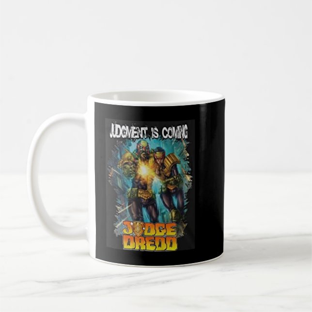 judge dredd comic coffee mug (Left)