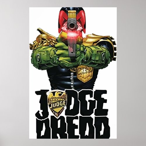judge dredd design art poster
