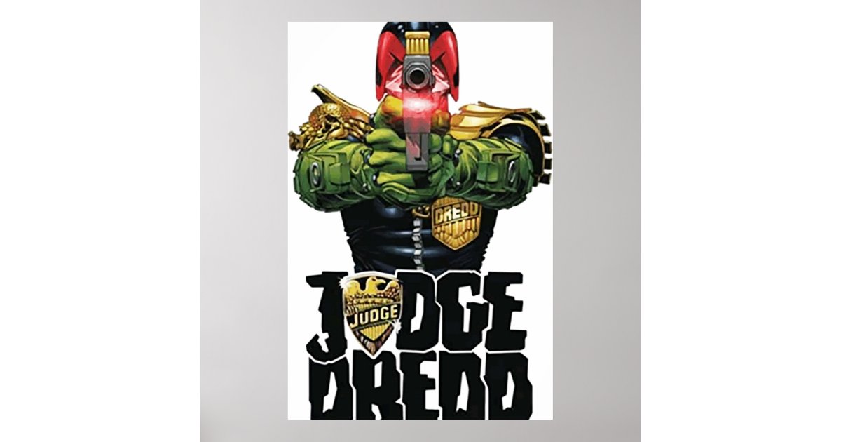 judge dredd design art poster | Zazzle