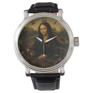 Judge Funny Mona Lisa Lawyer & Justice Gift Watch