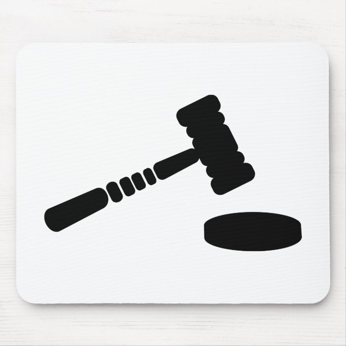 Judge hammer mouse pad