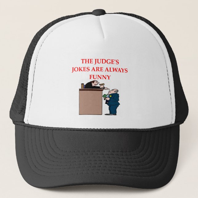 judge jokes trucker hat (Front)