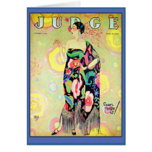 Judge Magazine Cover 1926 Cards