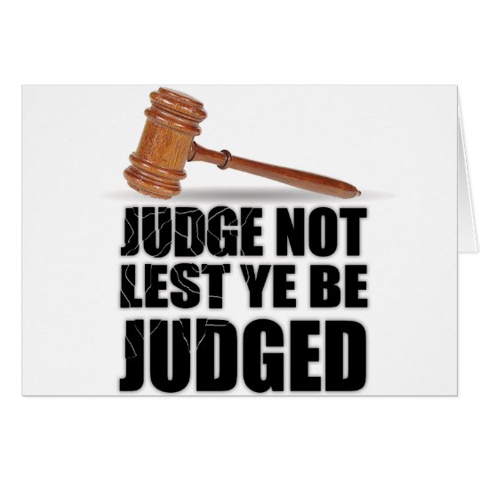 "Judge Not" Notecards Card