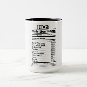 Judge Nutrition Facts Mug