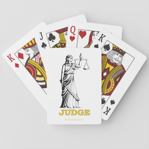 JUDGE PLAYING CARDS