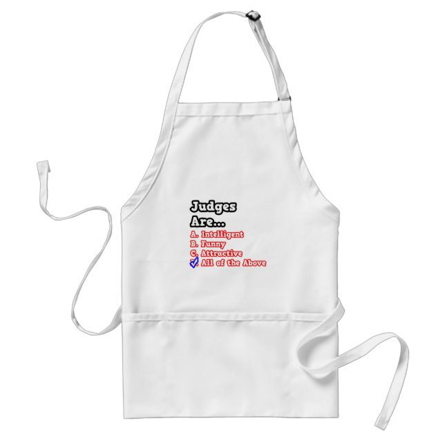 Judge Quiz...Joke Adult Apron (Front)