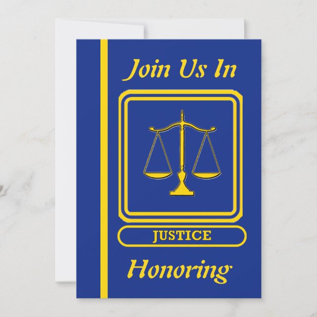 Judge Retirement Invitation (Front)