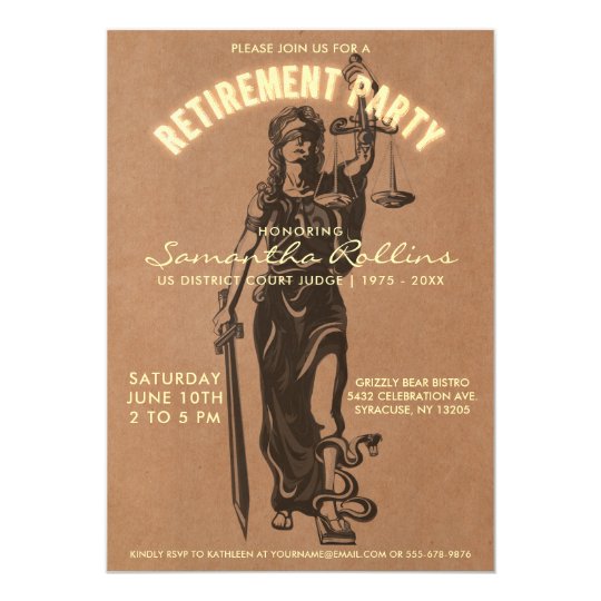 Retirement Invitations Justice 3