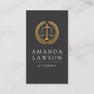 Judge Scales   Attorney Law   Court Appointment Card