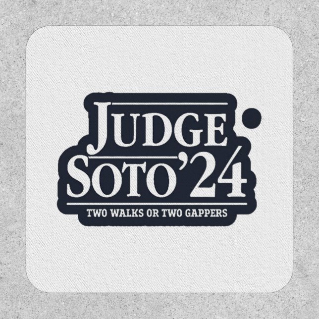  Judge Soto24 – Funny Gifts for Baseball Fans Patch (Front)