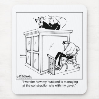 Judge Uses a Hammer, Not a Gavel Mouse Pad