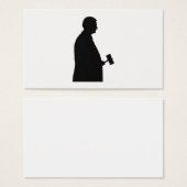 Judge With Gavel Silhouette (Front & Back)