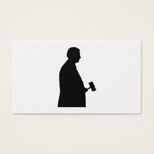 Judge With Gavel Silhouette (Front)