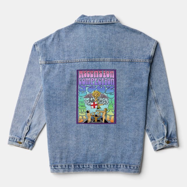 Judgement Card  Rock n Roll Tarot Deck Poster  Denim Jacket (Back)