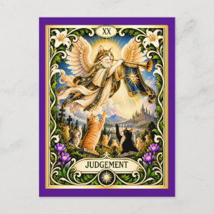 Judgement Cat Tarot - Awakening and Renewal Postcard