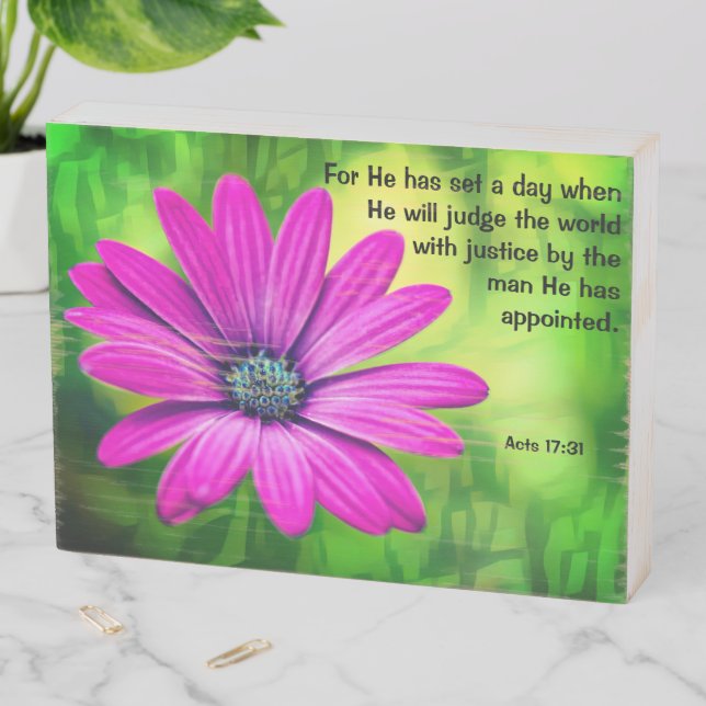 Judgement Day Wood Box Sign (In Situ Horizontal)