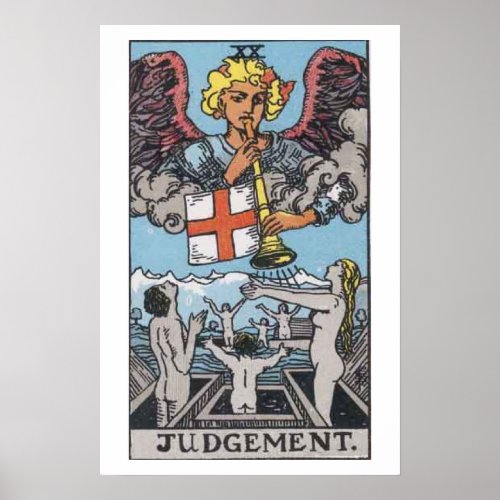 Judgement Judgment Tarot Card Poster