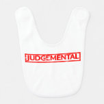 Judgemental Stamp Baby Bib