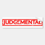 Judgemental Stamp Bumper Sticker