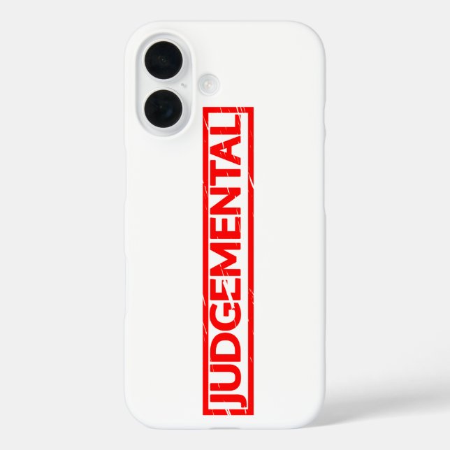 Judgemental Stamp Case-Mate iPhone Case (Back)