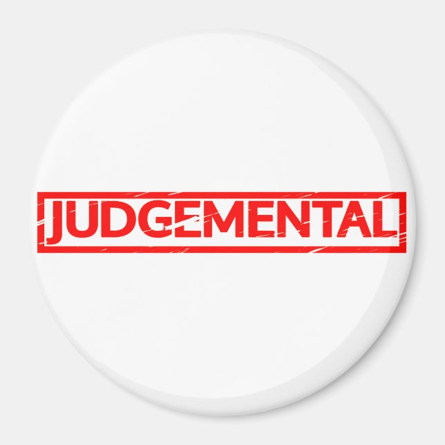 Judgemental Stamp Magnet (Front)